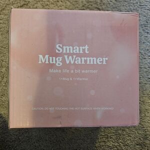 Smart Mug Warmer & Mug Gift Set in Pink, New In Box